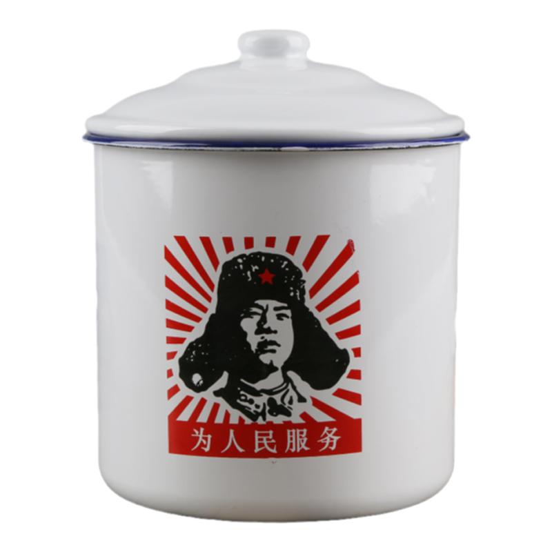 搪瓷小号茶缸经典风无盖马克杯