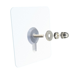 免钉免钻孔墙壁粘贴螺母螺丝孔螺钉厨房卫浴安装固定可拆卸不伤墙