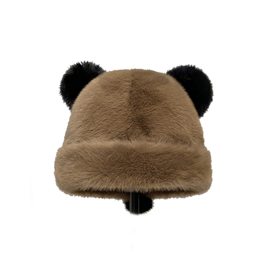 小熊包头帽女士秋冬季可爱百搭