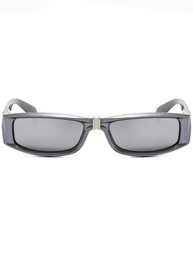 未来感高级银y2k防晒太阳眼镜
