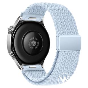 适用vivowatch5手表带watchGT2磁吸扣编织回环腕表带运动watch3按键拆watch2智能手表男士秋冬透气女生月光白