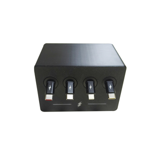 单拉伸缩数据线配套组合安克250W桌面充电站140W 酷态科10号U充电器头底座支架配件收纳盒桌搭收线盒子底座