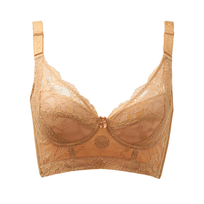 美思大胸显小内衣记忆软钢圈院线塑胸薄杯聚拢调整型防垂侧收文胸