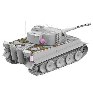 恒辉 TAKOM 2195 1/35 虎式坦克 初期指挥型 附兵人 拼装模型