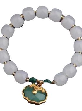 佐思铭女琉璃民吉祥手链镀金镶边