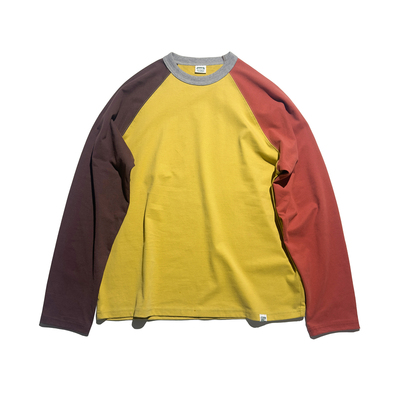 BPCALL 26SS 鸳鸯插肩长袖2美式复古配色秋冬新品限定男女通款