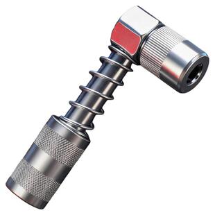 不锈钢90度打油嘴油脂疏通黄油神器拐角万向注油嘴耦合连接器