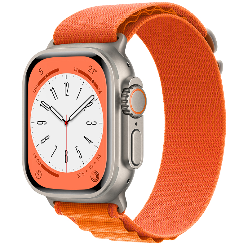 适用iwatch表带高山回环s9苹果手表se表带applewatchs10尼龙ultra2运动8代7/6/5男女海洋硅胶s7创意45mm46/49