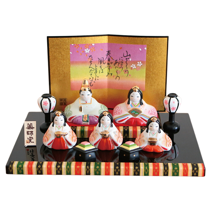 日本药师窑弥生人偶摆件