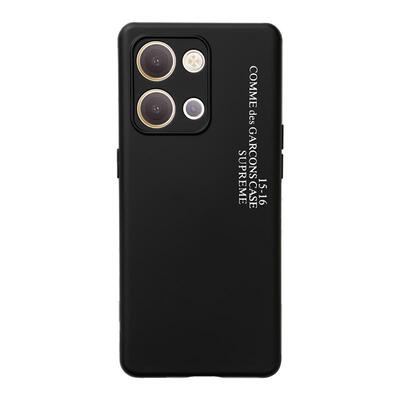 opporeno9手机壳液态硅胶圆弧边