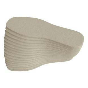 10双加厚6毫米羊毛毡鞋垫冬季保暖吸汗白色棕色毡子棉鞋垫男女用