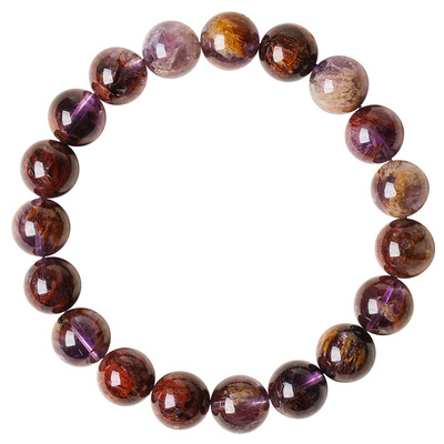 天然紫幽灵手串女款招财转运手链