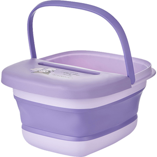 正版三丽鸥可折叠泡脚桶家用儿童专用小孩洗脚盆过小腿保温便携式