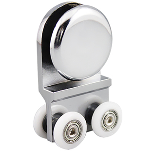 淋浴房吊轮老式卫生间浴室玻璃推拉移门吊轨滑轮隔断滚轮配件轱辘