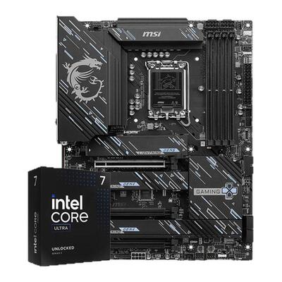英特尔Ultra7 U7 265KF U7 270K 盒装搭微星B860/Z890主板CPU套装