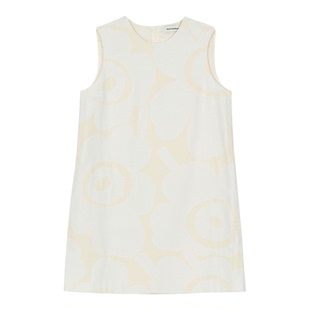 Marimekko【Unikko游霓可】直版浅色女士气质连衣裙26早春新款