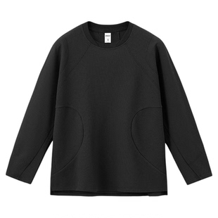 UNCLEBLUE帝人SOLOTEX华夫格卫衣25秋季新品潮牌运动速干高弹上衣