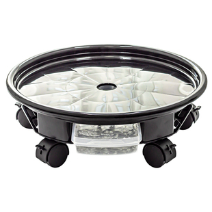 移动花盆托盘带轮加厚底盘垫底座塑料盆栽万向滚轮树脂花盘可排水