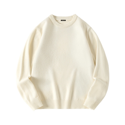 GV真维斯圆领毛衣男款冬季加厚男士羊毛针织打底衫保暖长袖外套C