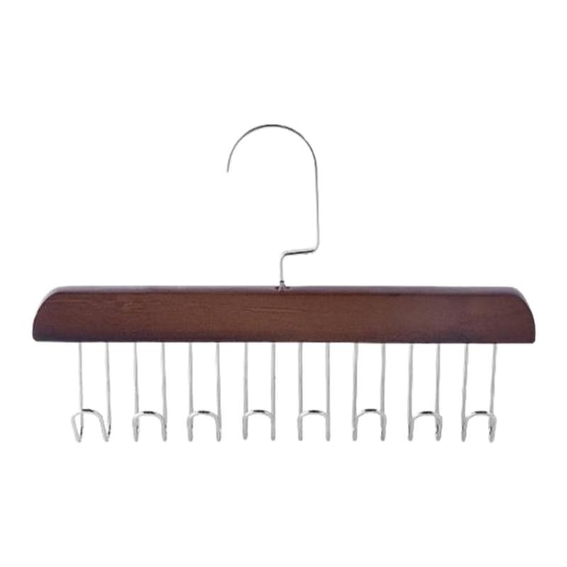 木质吊带衣架多功能内衣背心收纳神器家用宿舍实木挂钩波浪晾衣架