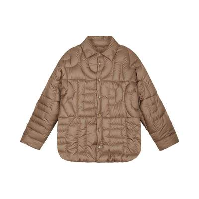 中长款衬衫领羽绒服pomme蓬马