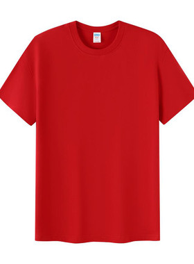 纯棉大码广告衫工作服幼儿园班服