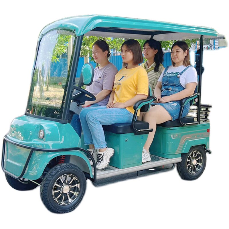 新款景区旅游观光扫码电动四轮
