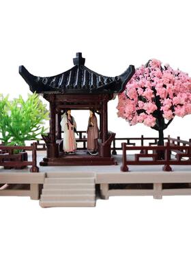 相思亭微景观造景桌面摆件中式建筑装饰模型古韵匠坊