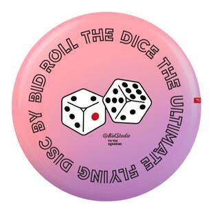 「Dice」极限飞盘 UV变色飞盘粉紫色175g Bidstudio翼鲲飞盘专业