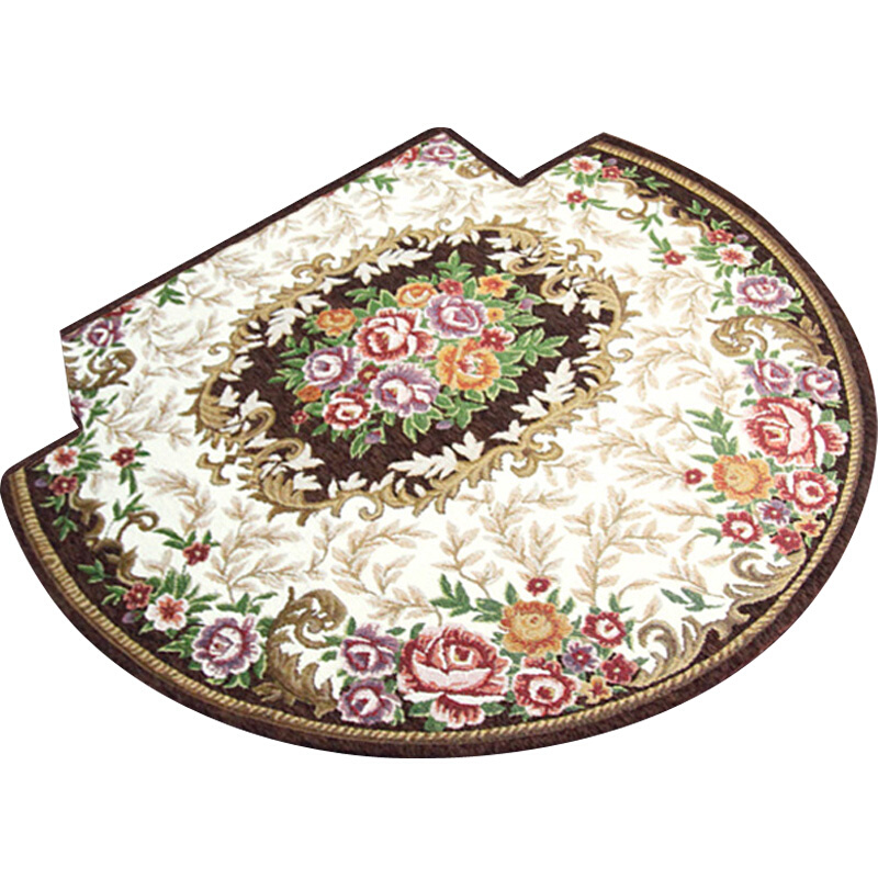 门口垫防滑客厅卧室地垫进门脚垫入户家用门垫欧式半圆形地毯定制