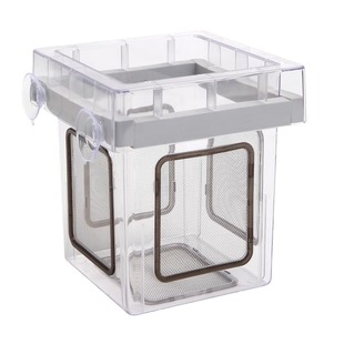 沃韦朗孔雀鱼繁殖盒隔离盒迷你鹦鹉产卵鱼苗亚克力漂浮孵化器产房