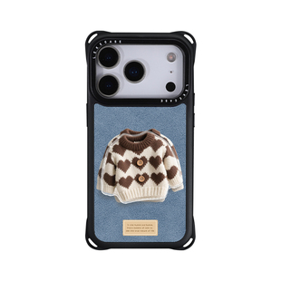 冬日暖呼呼毛衣~适用iphone16手机壳带挂绳13斜挎可背苹果15promax四角防摔小米14支架12手提16pro手腕15挂件