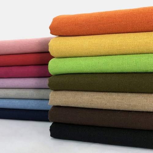 棉麻布料纯色加厚亚麻布料布背景窗帘拍照坐垫靠垫桌布布料沙发