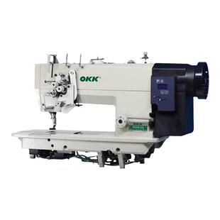 OKK845/875拐角双针缝纫机做工作服牛仔直角转弯双针平缝机工业用