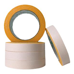 双面胶带黄色160U厚超粘强力黄油绣花双面胶 高粘力黄色绣花胶两面胶定做批发黄油胶超高粘强力无痕薄双面胶