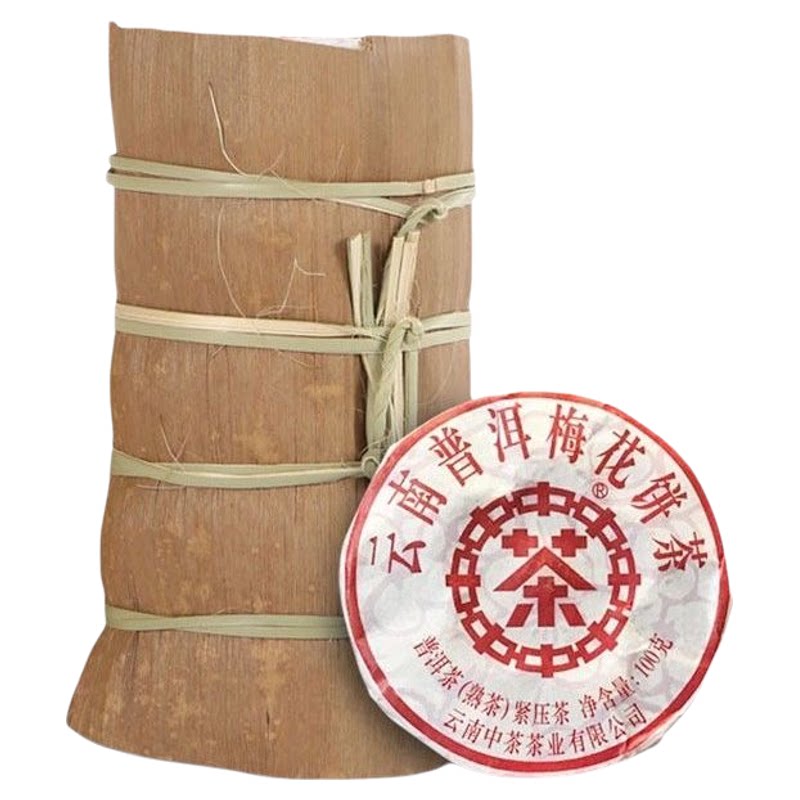 梅花熟饼中茶普洱茶熟茶