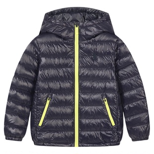 暇步士童装儿童轻薄羽绒服25冬新品男童蓄热保暖女童连帽羽绒外套