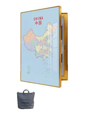 中国地图配电表箱装饰画遮挡箱