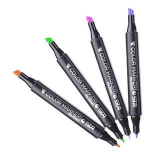 STA斯塔双头油性酒精马克笔3203单支自选补充201色学生美术生专用考研