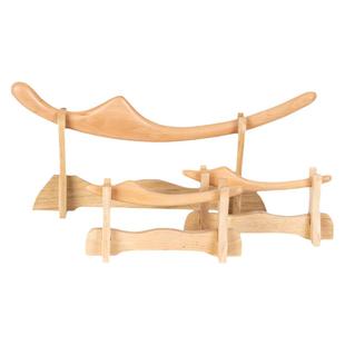 日式桧木面雕棒体雕棒擀筋棒按摩全身通用美容院经络点穴疏通神器