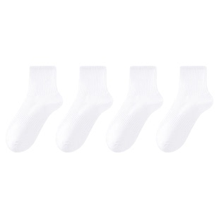 配鲨鱼裤的袜子女士秋冬厚中筒棉袜毛巾底袜羽毛球跑步运动长筒袜