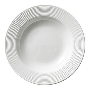 草帽盘陶瓷盘子意面盘餐具家用菜盘餐盘高级感深碟子西餐白色碗碟