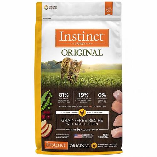 Instinct天然百利猫粮本能经典无谷生鲜鸡肉鲜肉优质高蛋白全猫粮