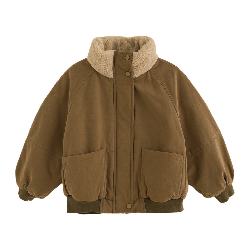 男童加绒加厚棉服外套冬装保暖