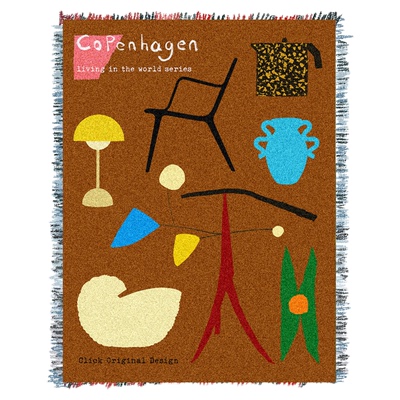 click秋冬北欧风针织沙发毯子