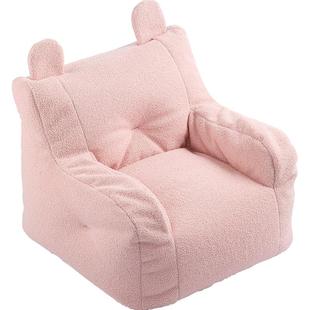 林氏羊羔绒小沙发创意落地布艺沙发客厅休闲迷你家具LH389木业