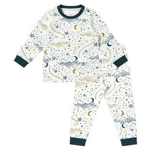 Nest Designs儿童睡衣套装男女童宝宝家居服秋冬长袖长裤套装