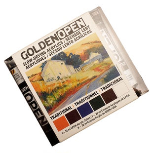 美国进口GOLDEN高登丙烯颜料套装慢干厚重型高流质液体亚克力颜料