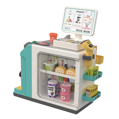三合一超市收银机过家家玩具