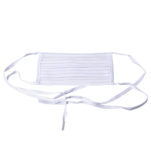 防静电布口罩无尘可水洗面罩电子厂防尘洁透气绑带单双层重复使用